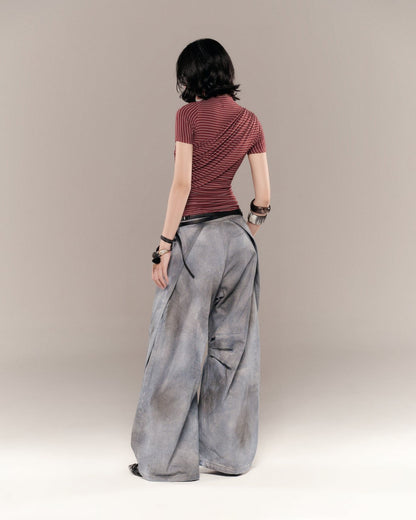 MONTY TOP (RED STRIPES)