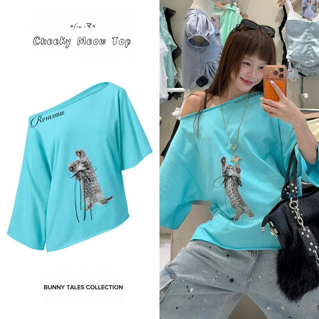 CHEEKY MEOW TOP